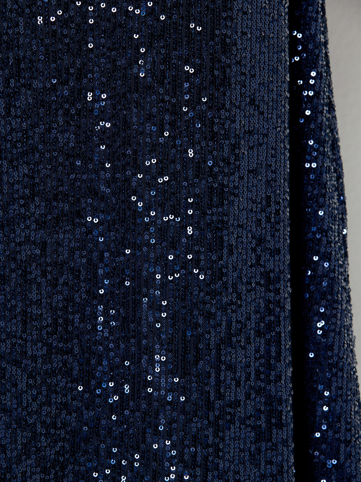 Lennon Navy Sequin One Shoulder Gown