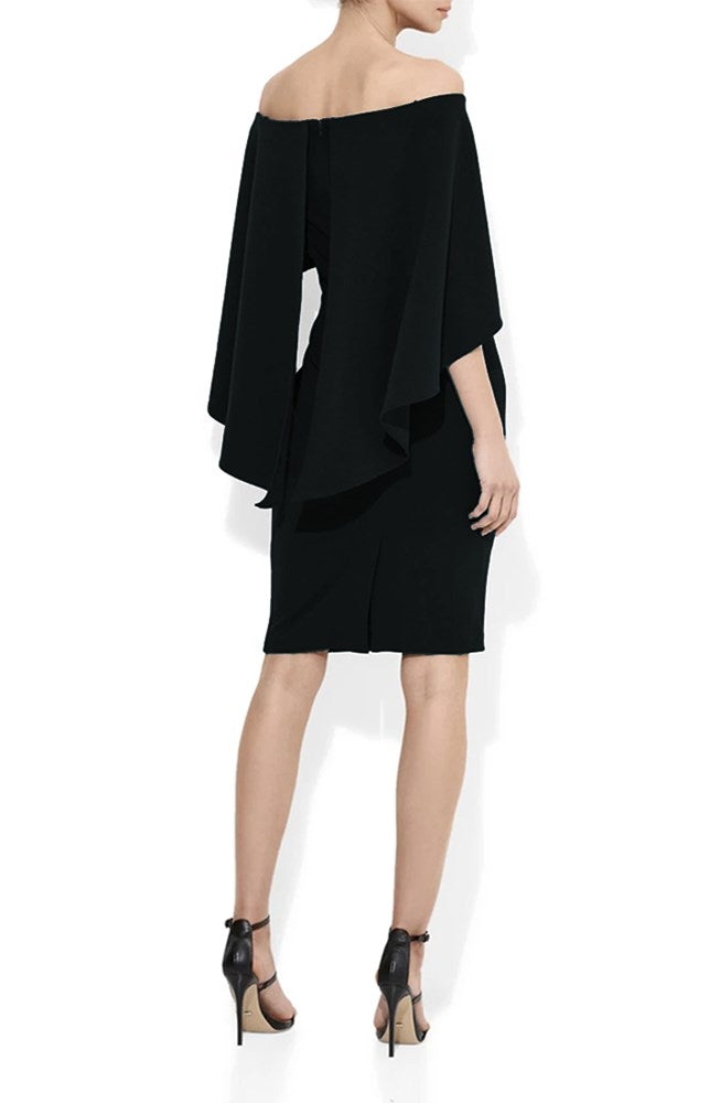 Aerin Black Crepe Dress by Montique