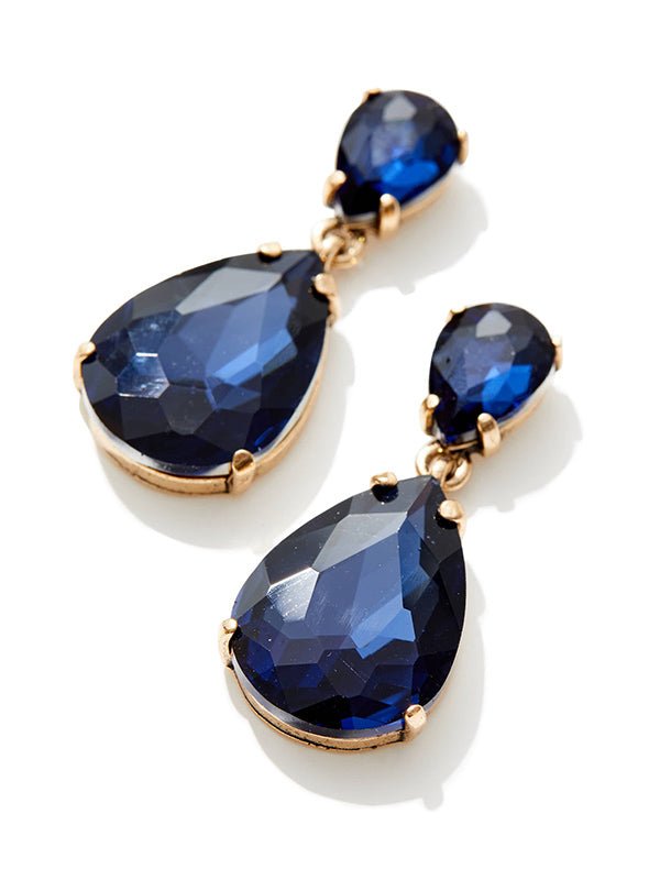 Aurin Navy Earrings by Montique