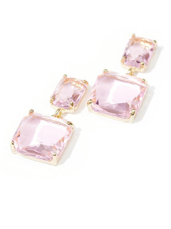 Belle Pink Earrings by Montique