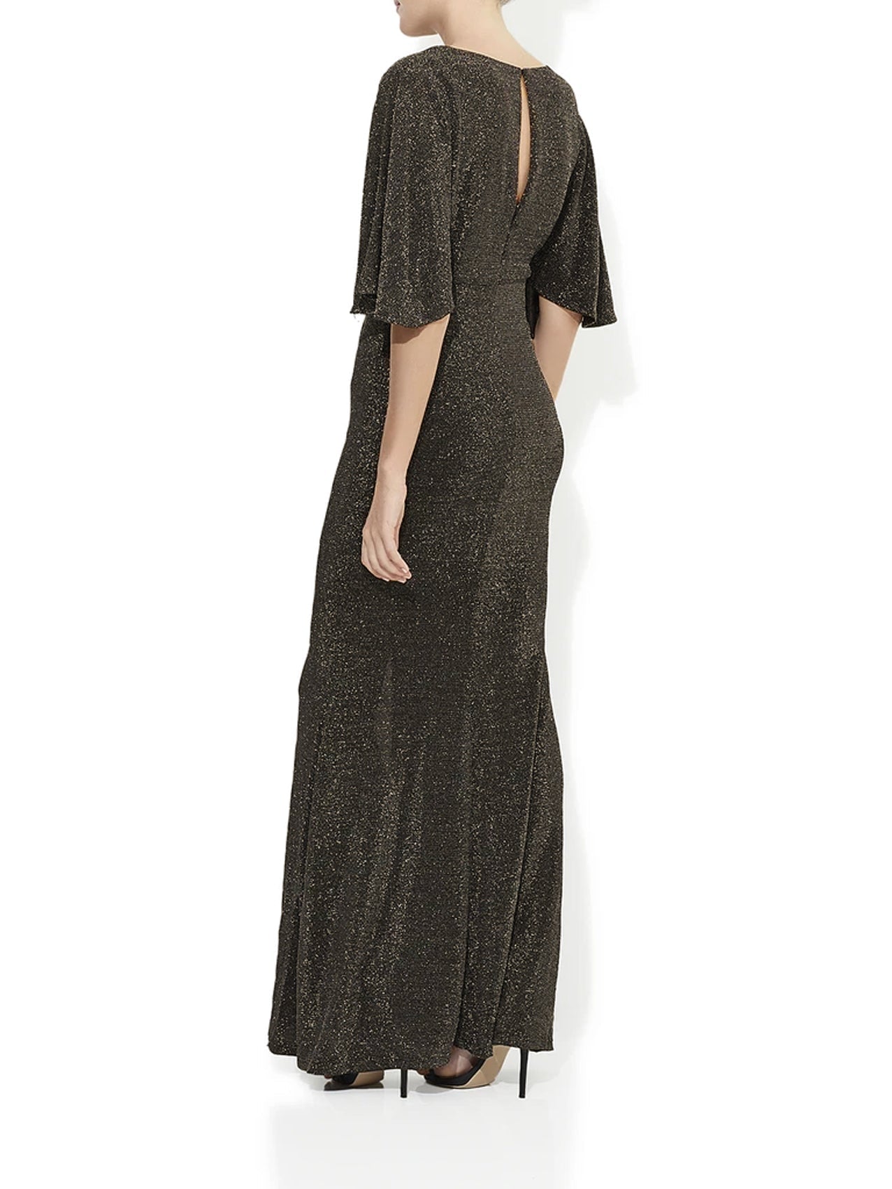 Diva Lurex Gold Gown by Montique