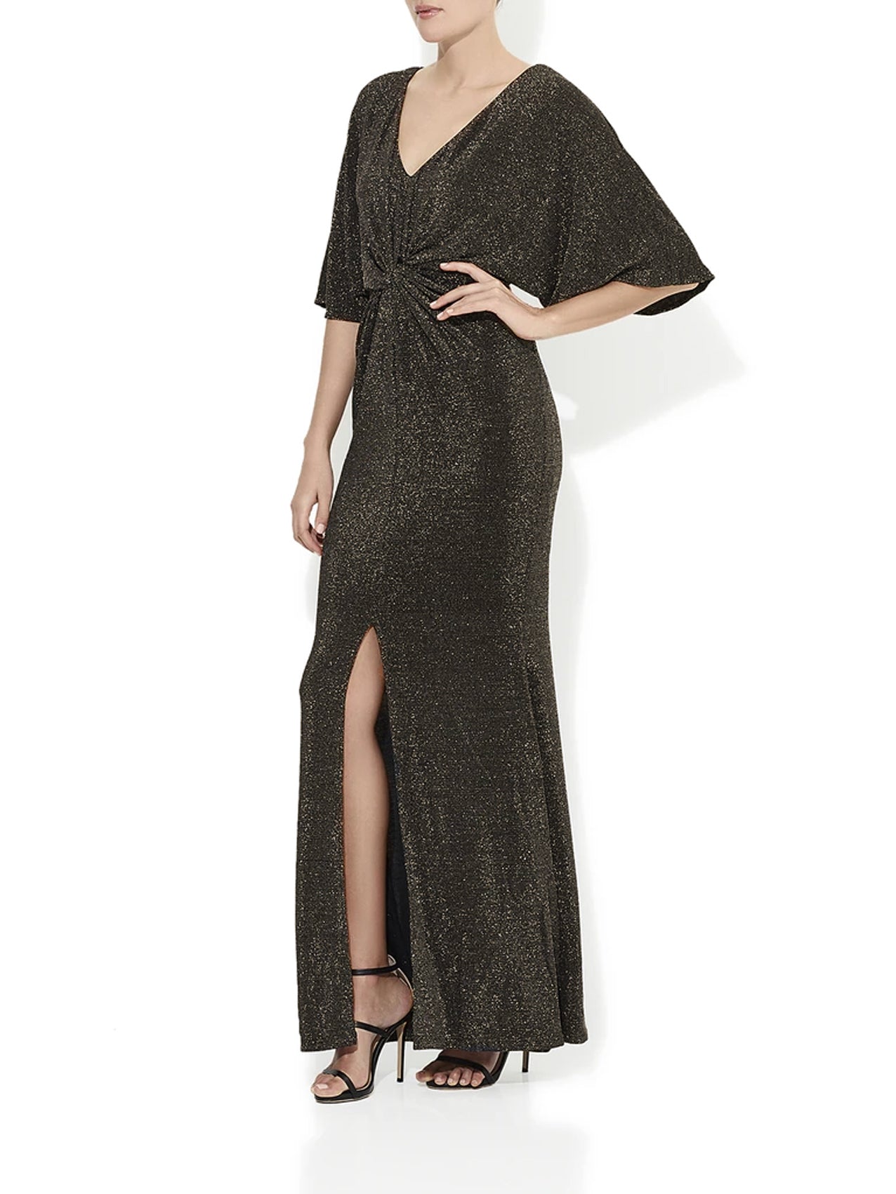 Diva Lurex Gold Gown by Montique