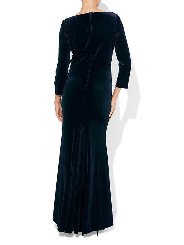 Elva Navy Gown by Montique