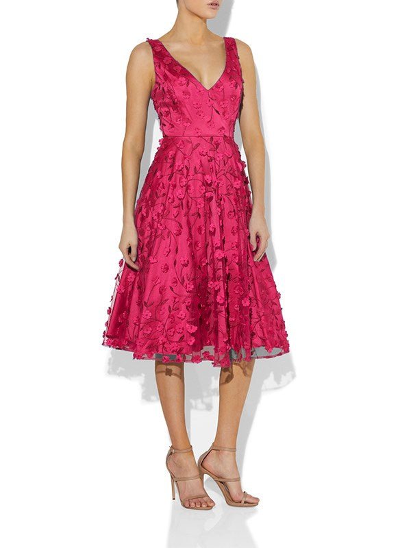 Kelsey Hot Pink Dress by Montique