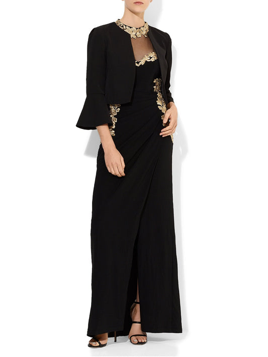 Kendall Bell Sleeve Bolero Black by Montique