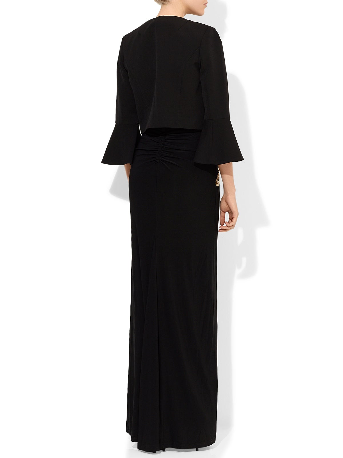 Kendall Bell Sleeve Bolero Black by Montique