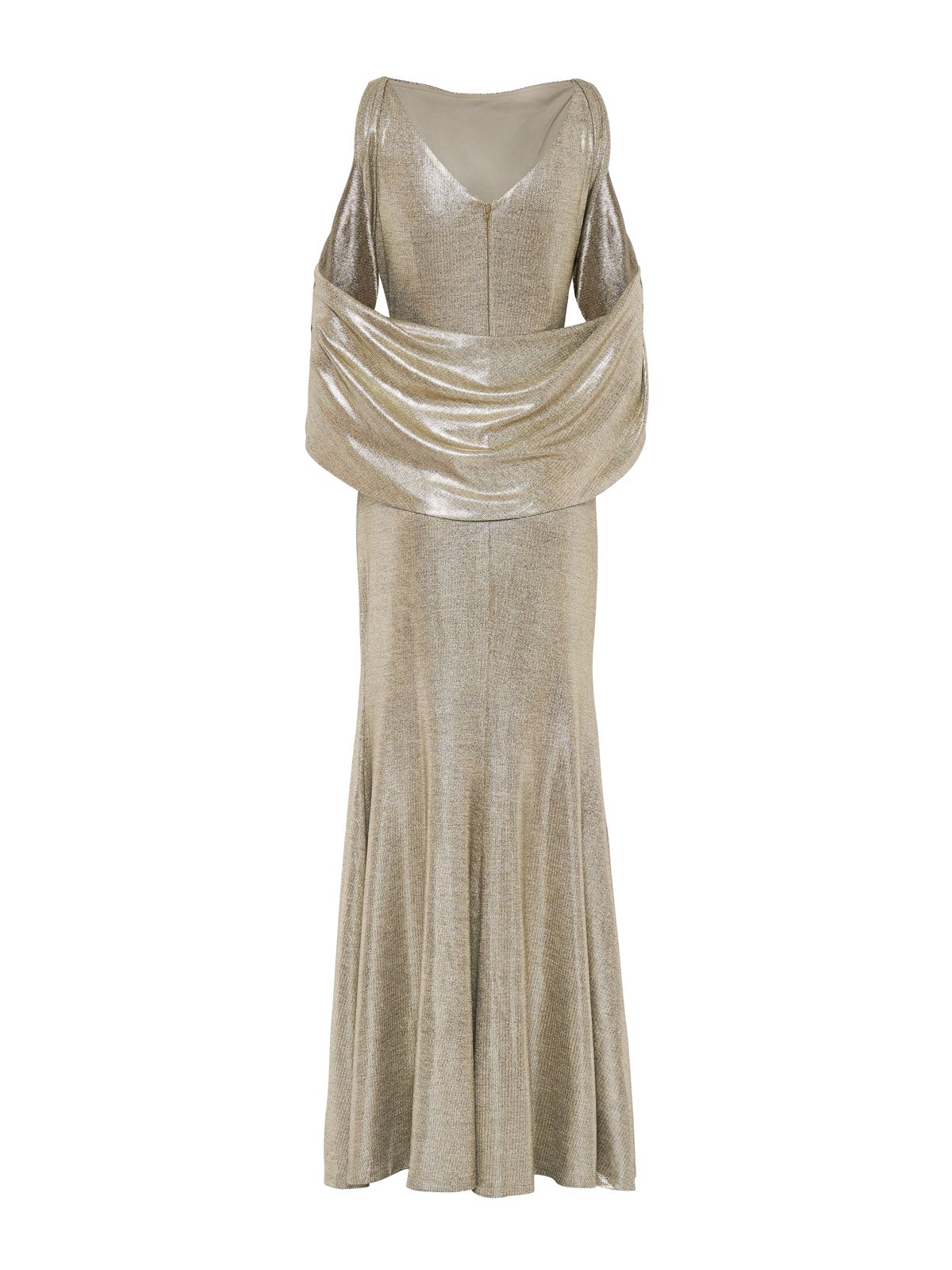 Lana Gold Metallic Gown by Montique