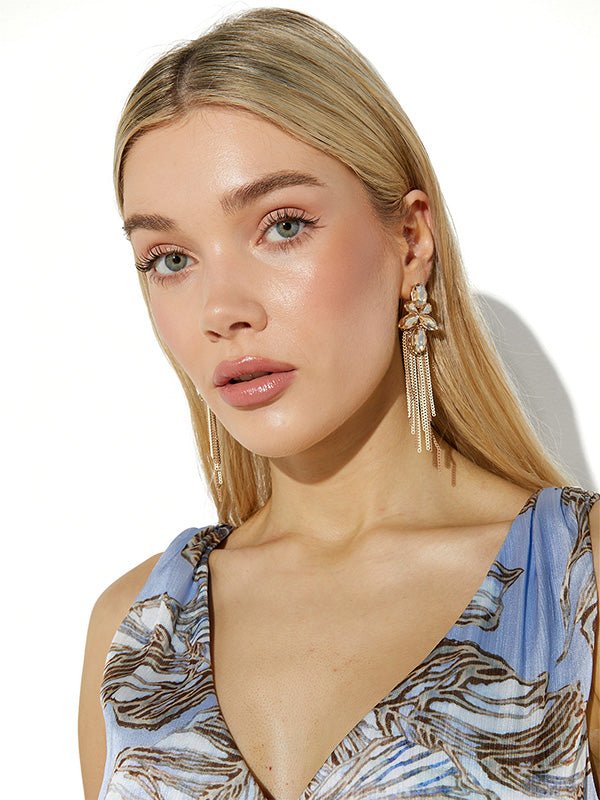 Lina Gold Earrings by Montique