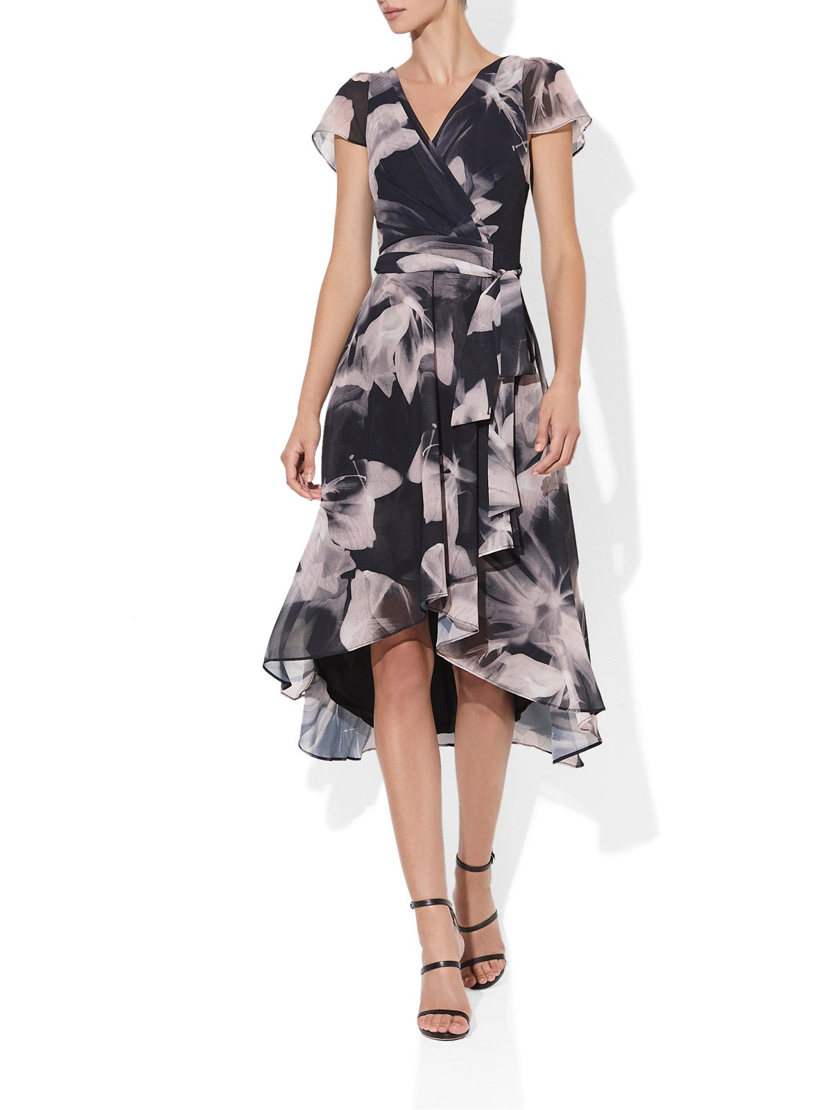 Michelle Chiffon Print Dress by Montique