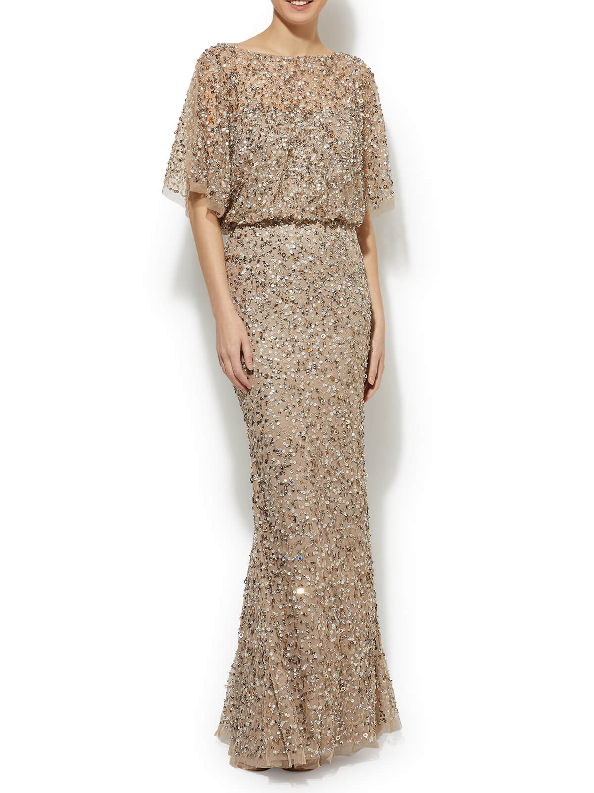 Mimi Hand Beaded Gown by Montique
