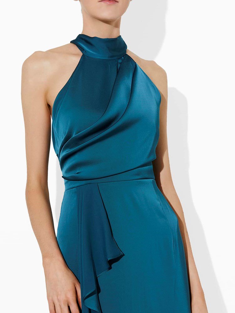 Nadine Emerald Halter Gown by Montique