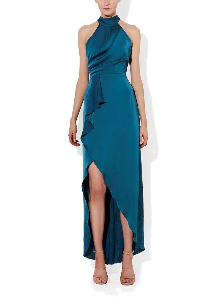 Nadine Emerald Halter Gown by Montique