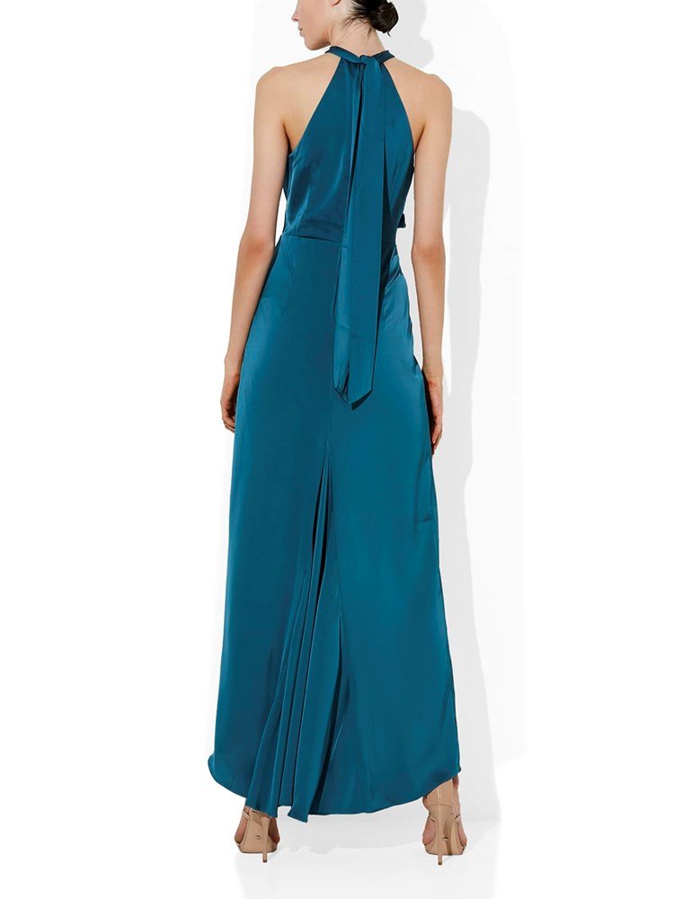 Nadine Emerald Halter Gown by Montique