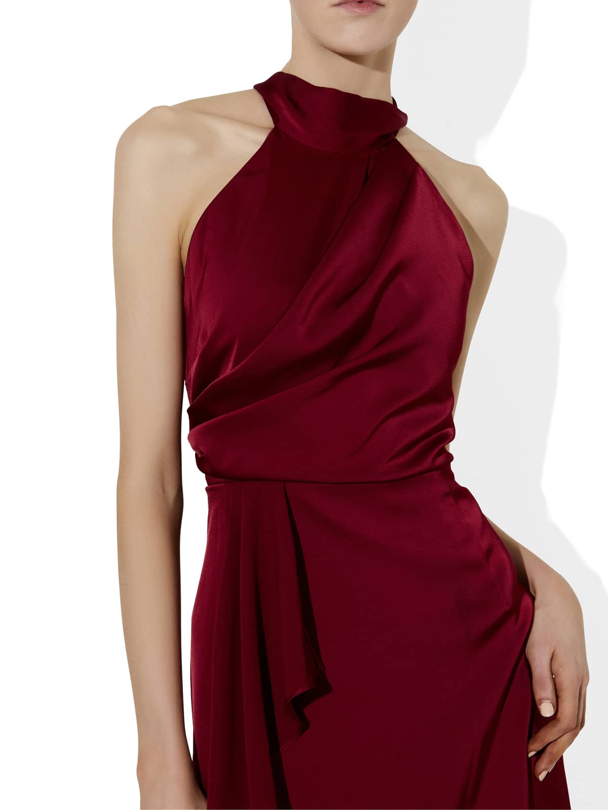 Nadine Ruby Halter Gown by Montique