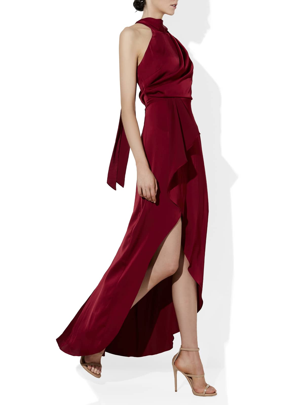 Nadine Ruby Halter Gown by Montique