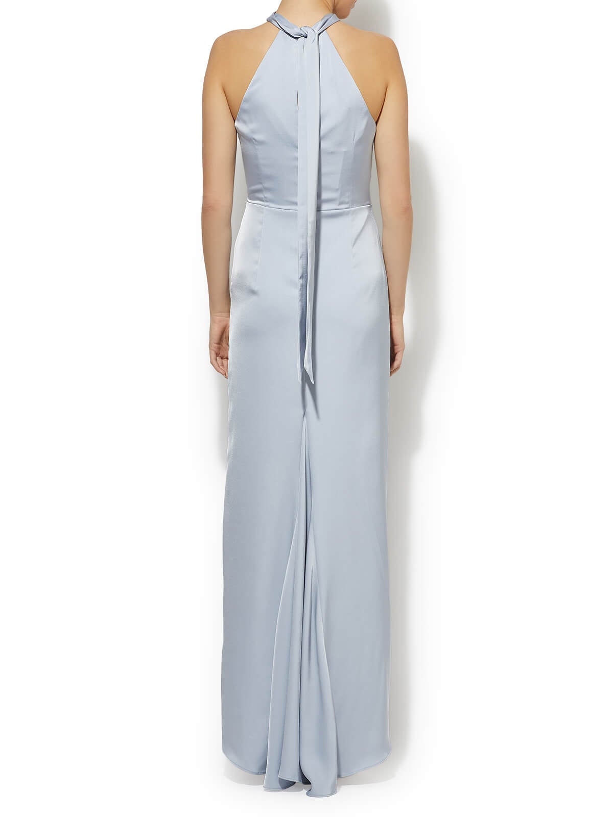 Nadine Sky Blue Halter Gown by Montique