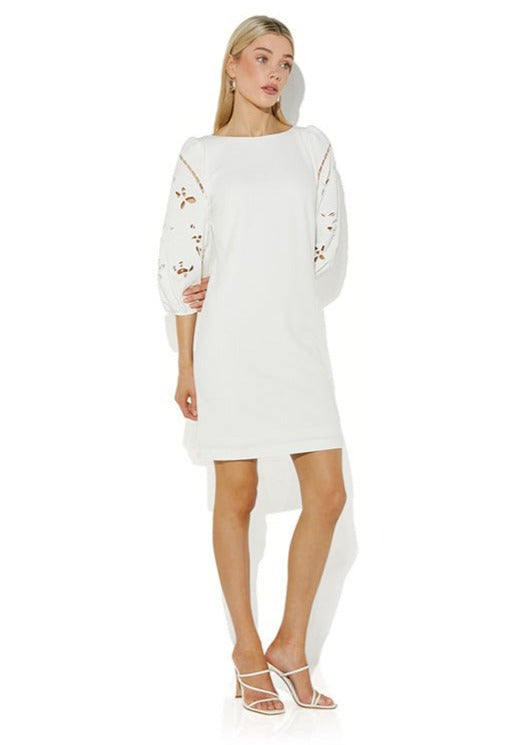 Online Exclusive - Annie White Shift Dress by Montique