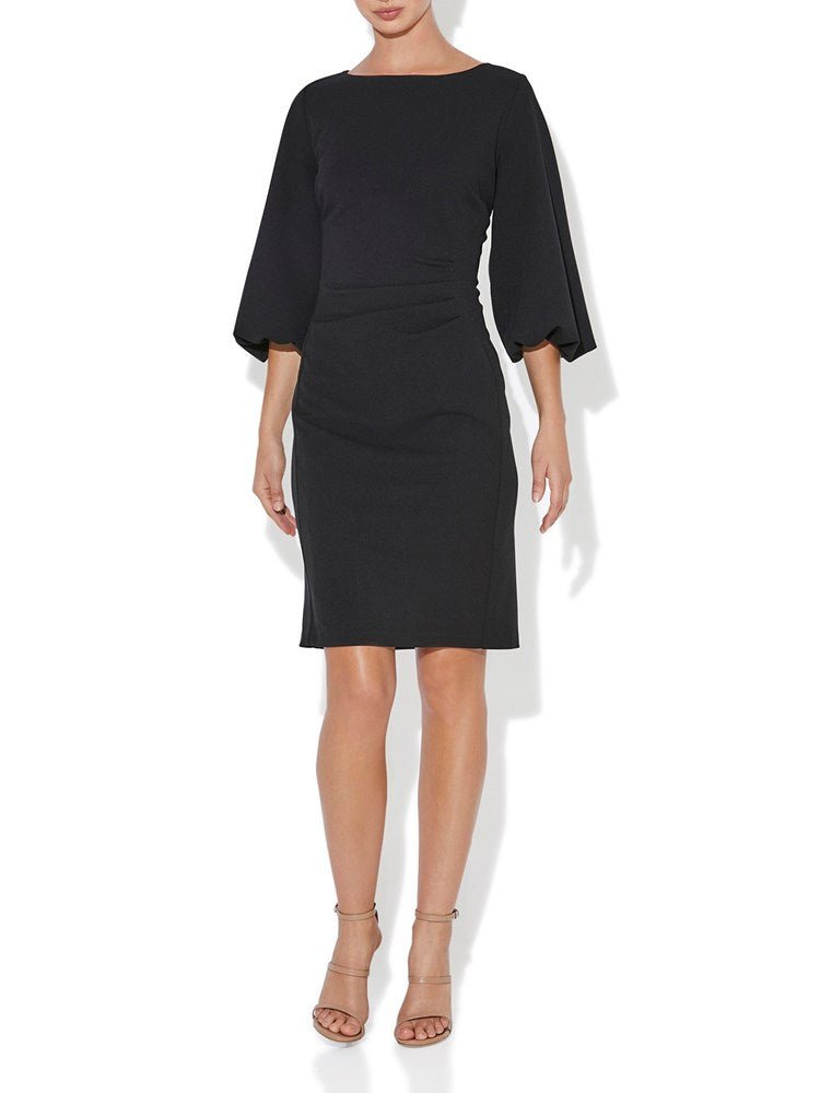 Palmer Black Crepe Dress by Montique