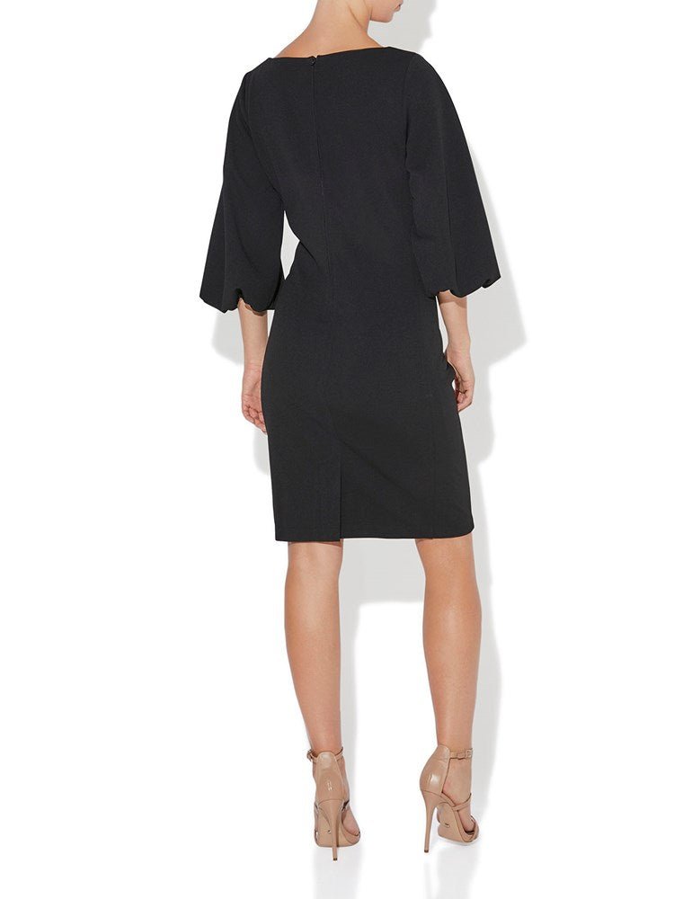 Palmer Black Crepe Dress by Montique