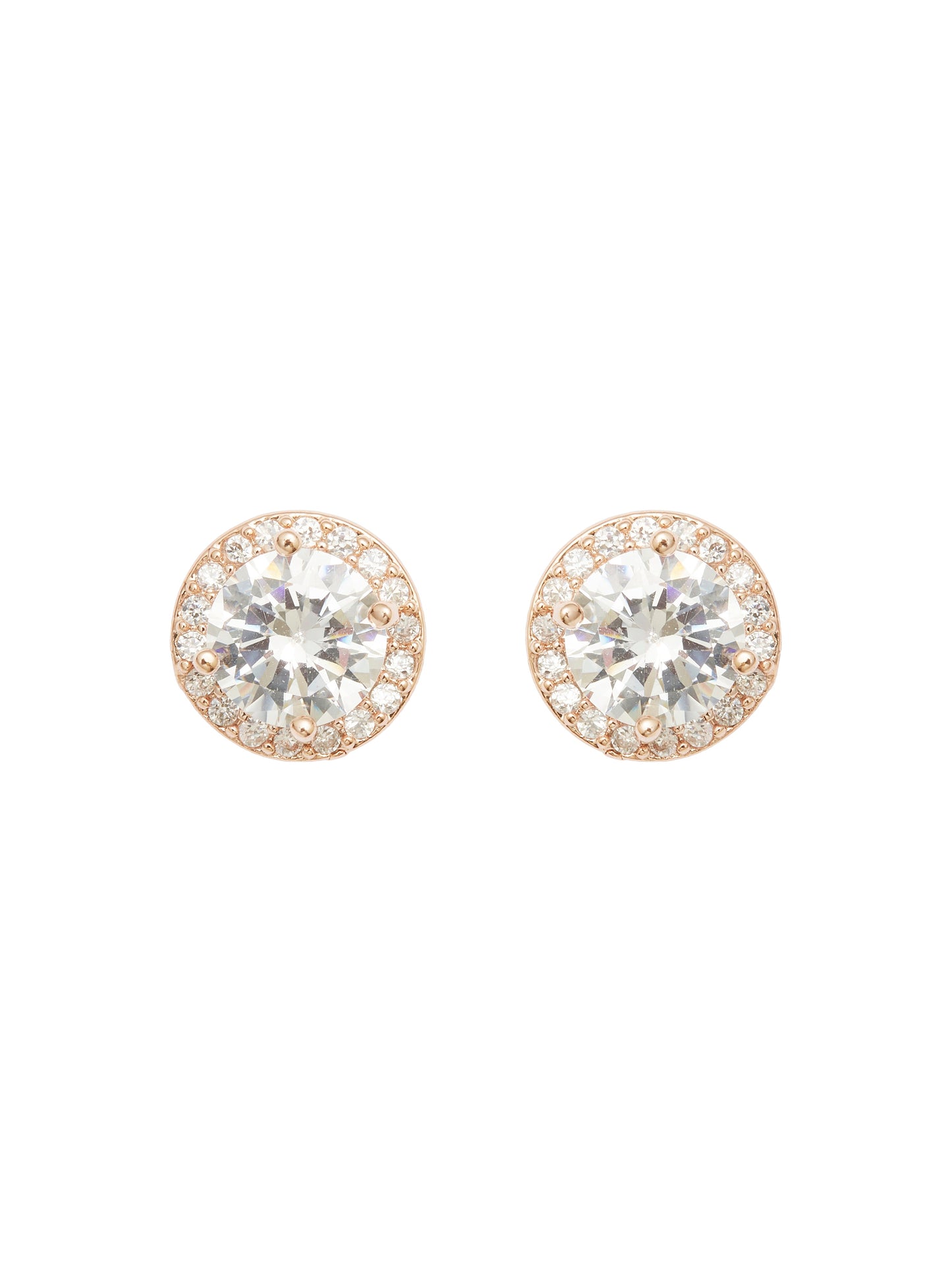 Rina Rose Gold Earrings by Montique