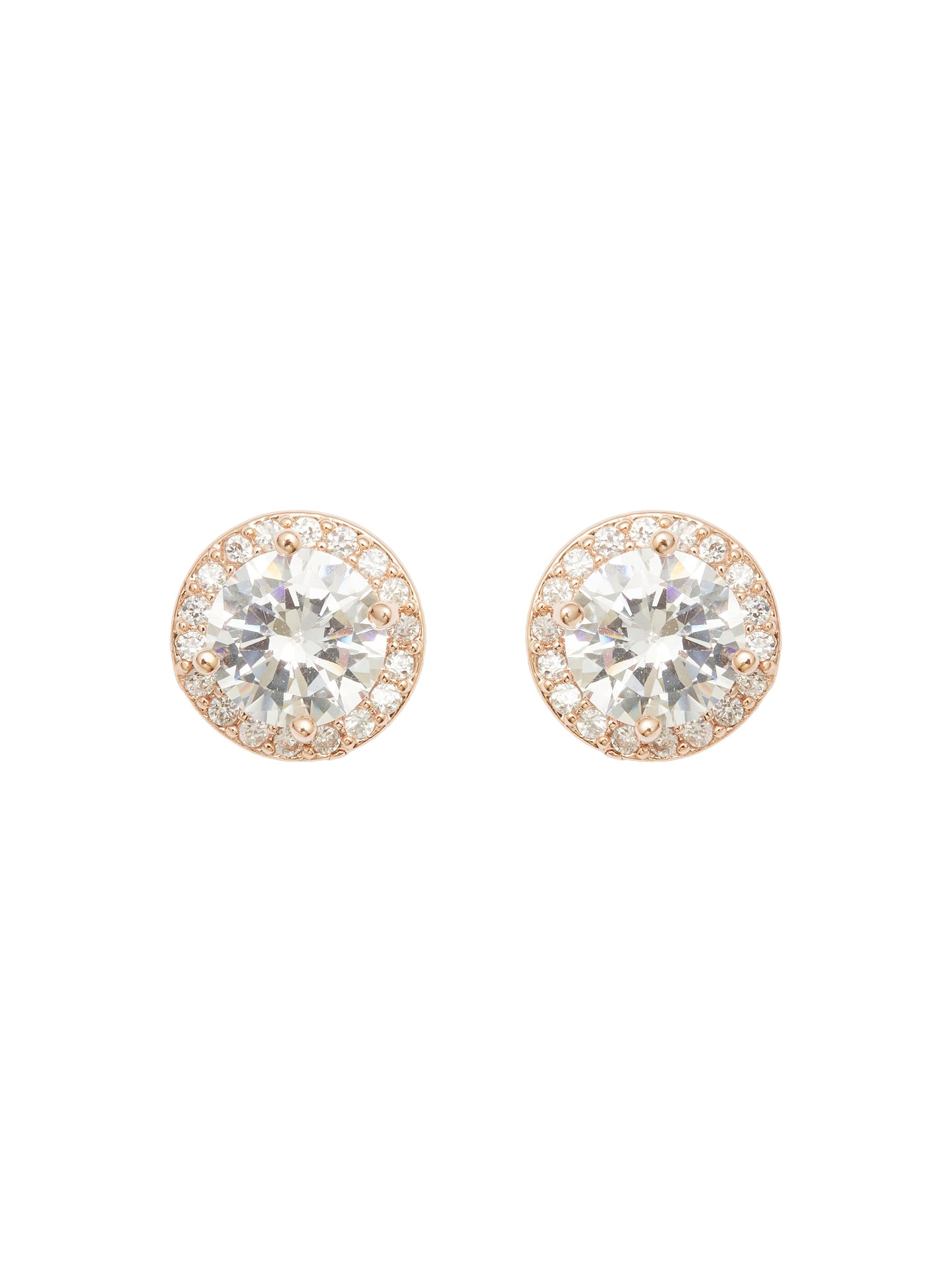 Rina Rose Gold Earrings by Montique