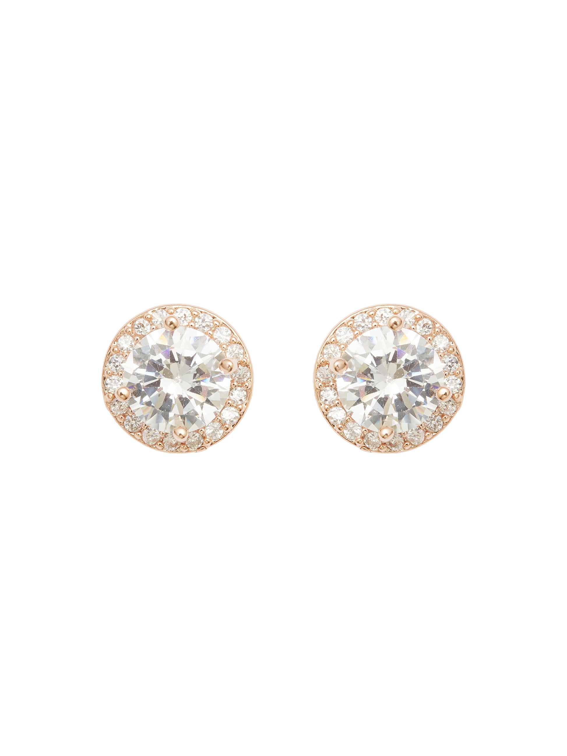 Rina Rose Gold Earrings by Montique