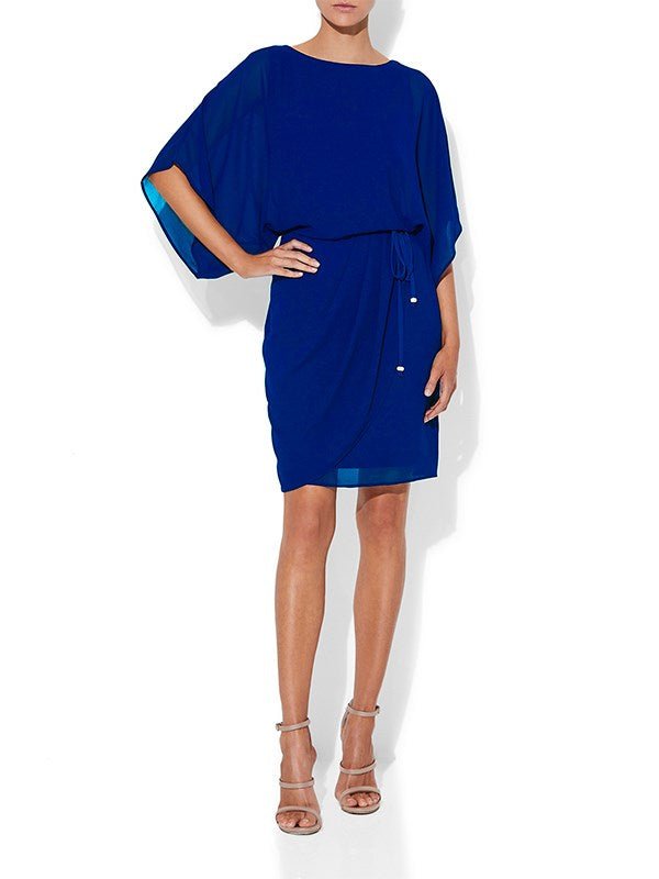 Roma Sapphire Chiffon Dress by Montique