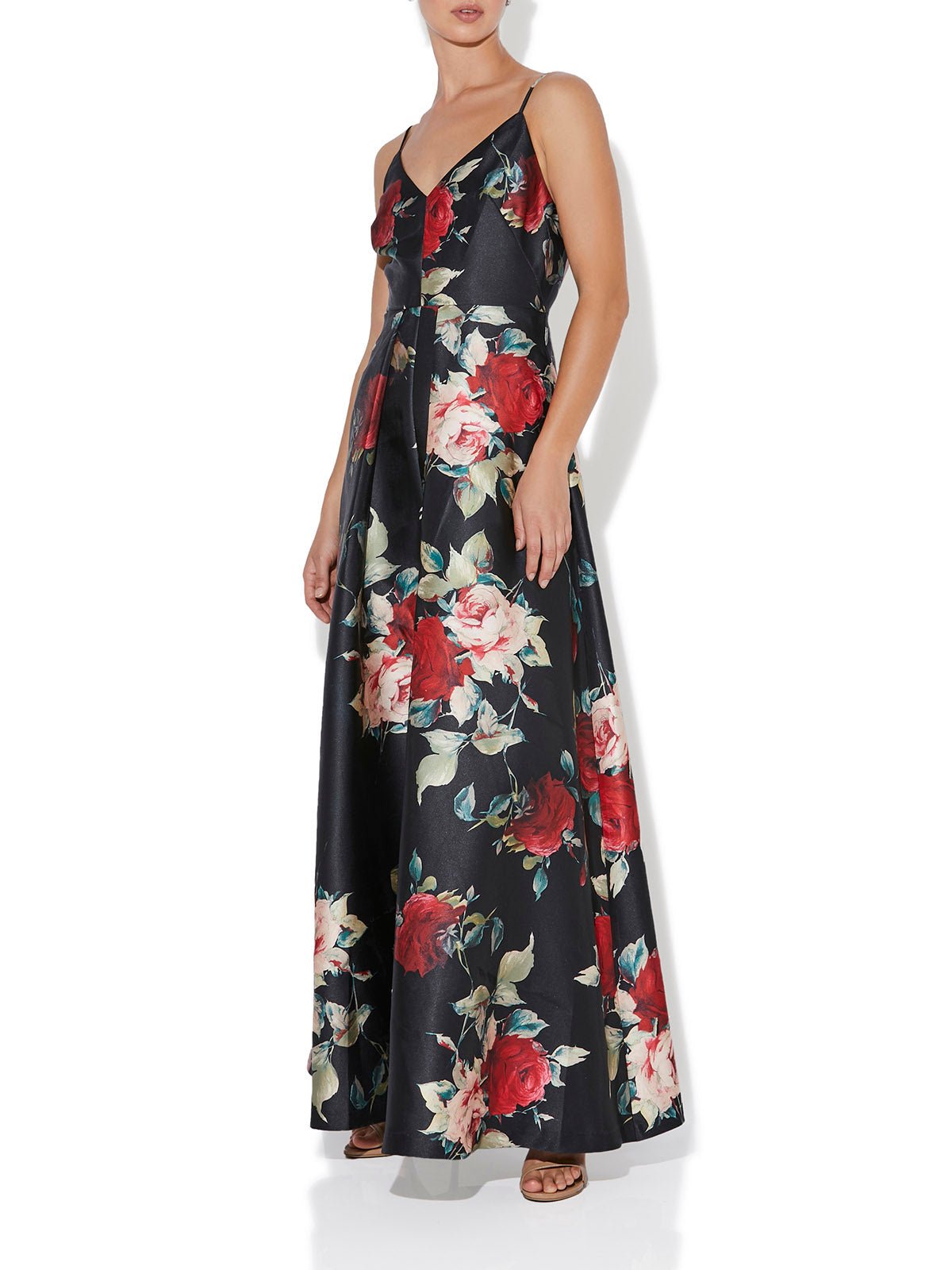 Rosetta Rose Print Gown by Montique