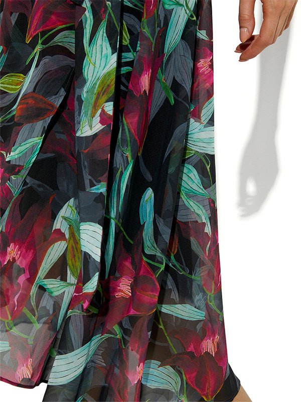 Yasmin Tropical Print Dress by Montique