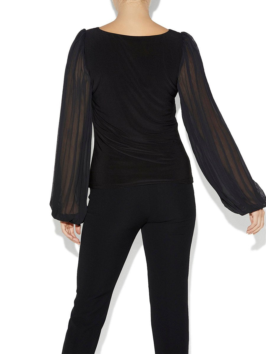 Zander Black Top by Montique