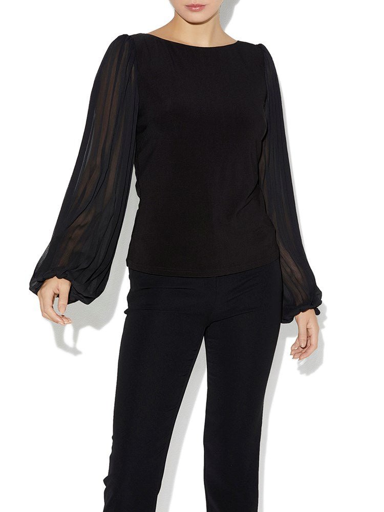 Zander Black Top by Montique