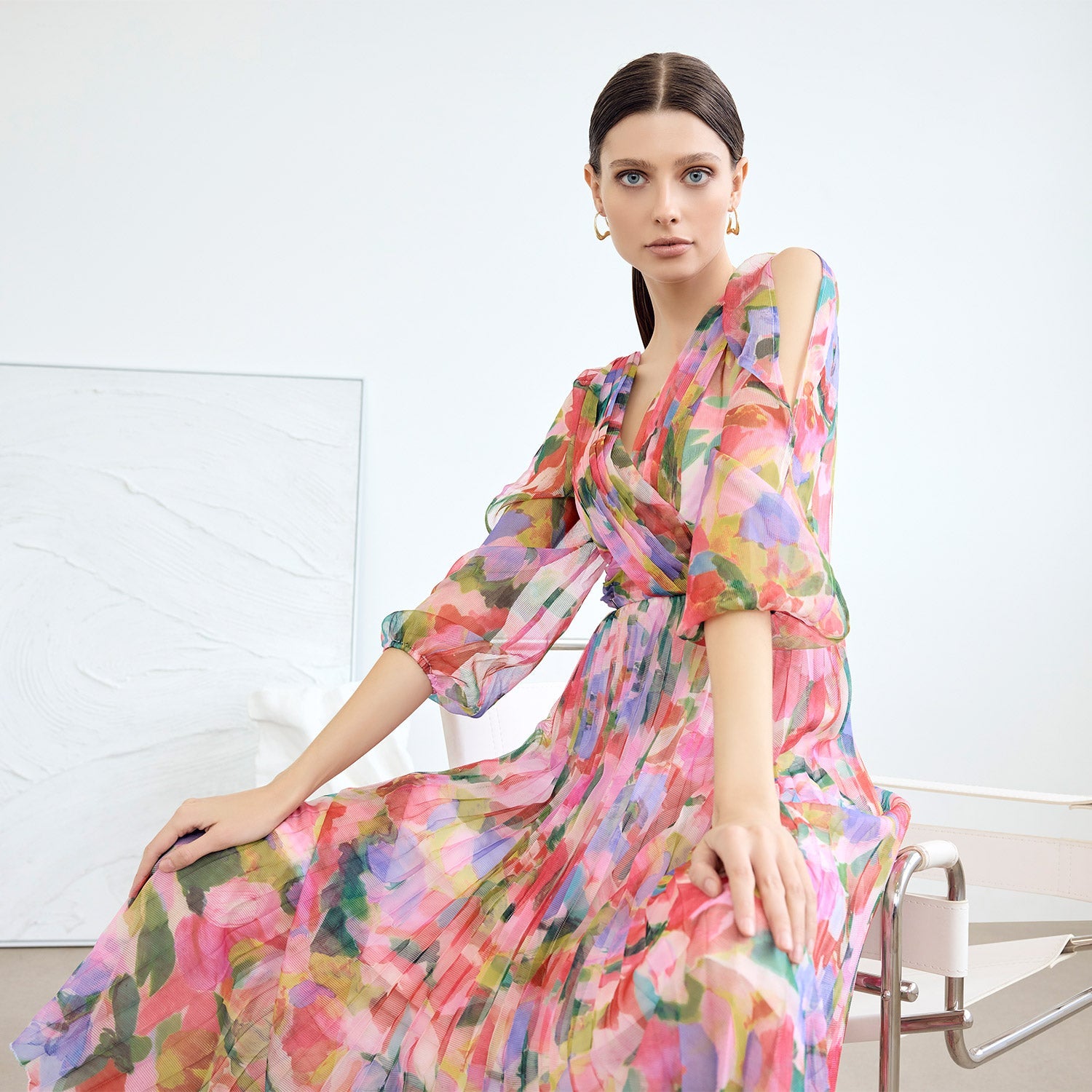 Chiffon Overlay Dresses - Montique