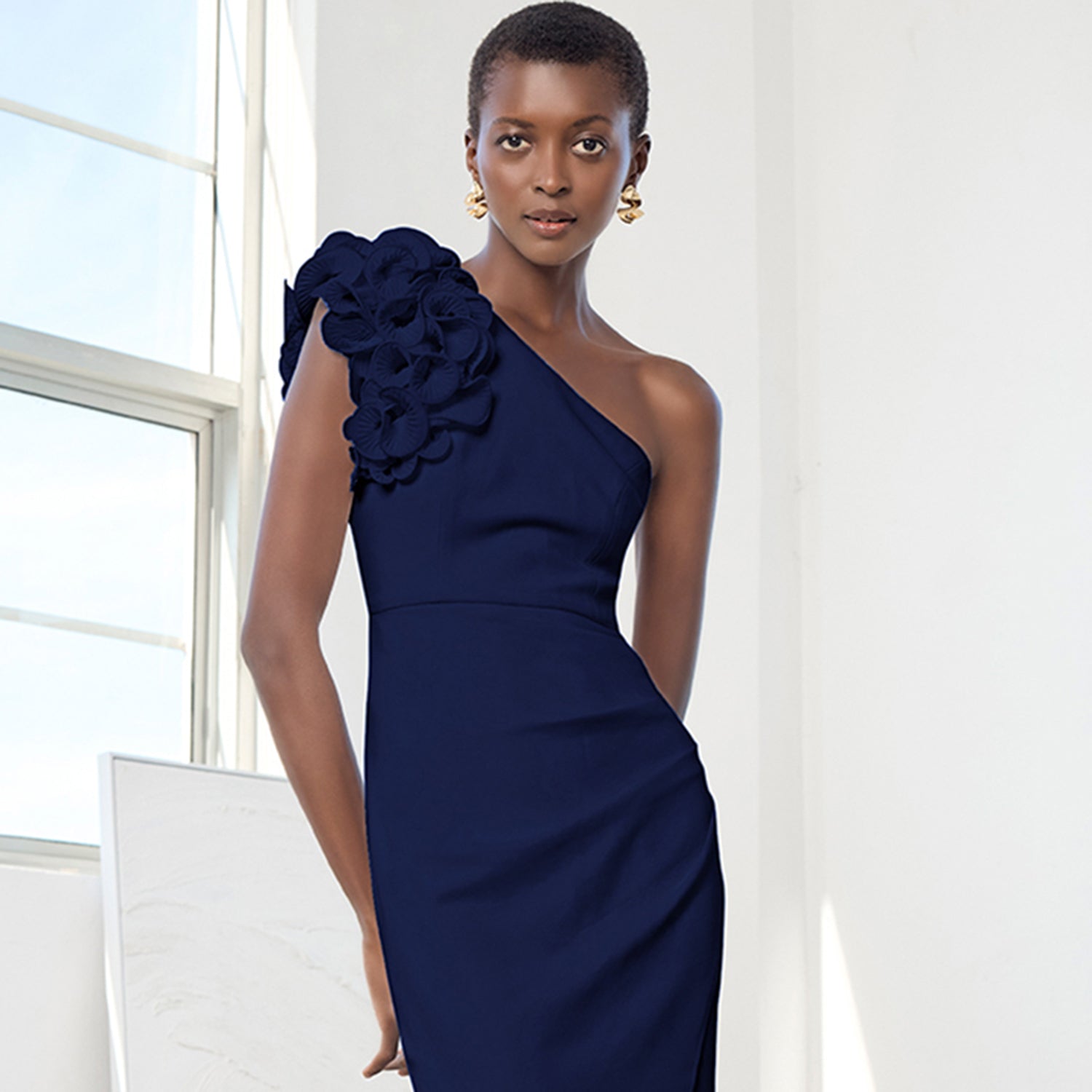 One Shoulder Dress by Montique Clothing
