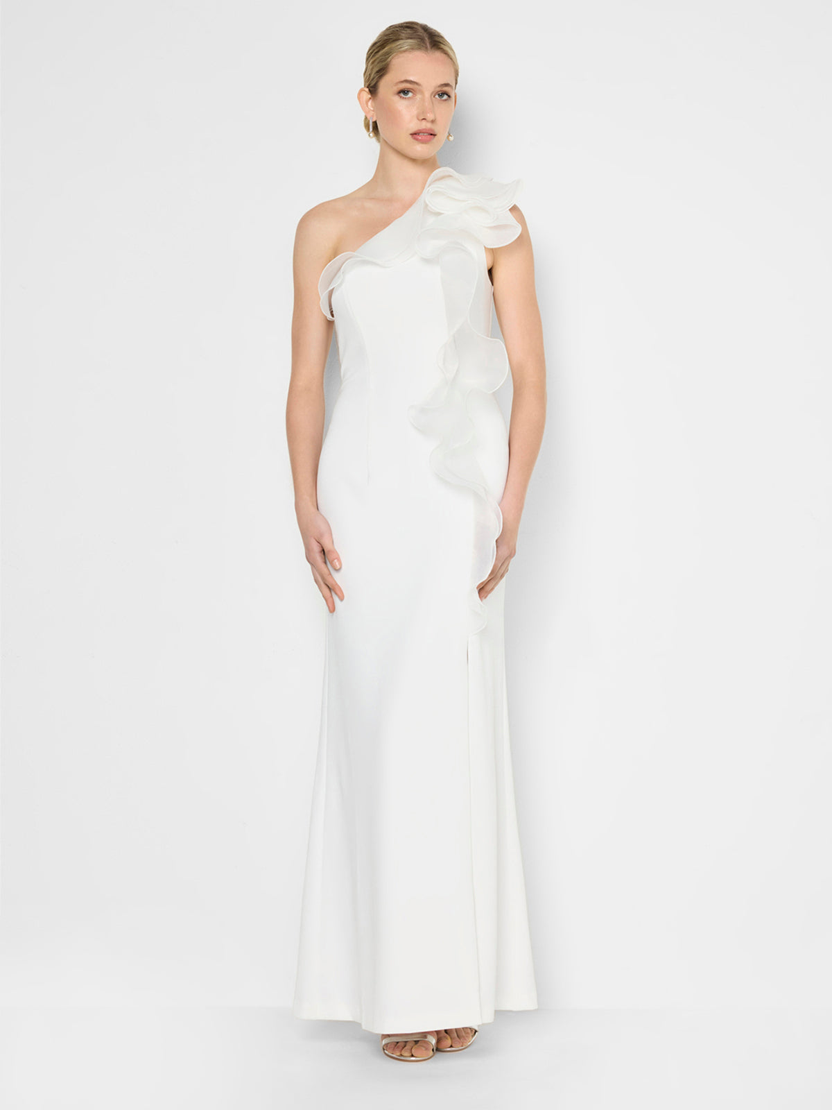 Adelyn Ivory Organza Gown
