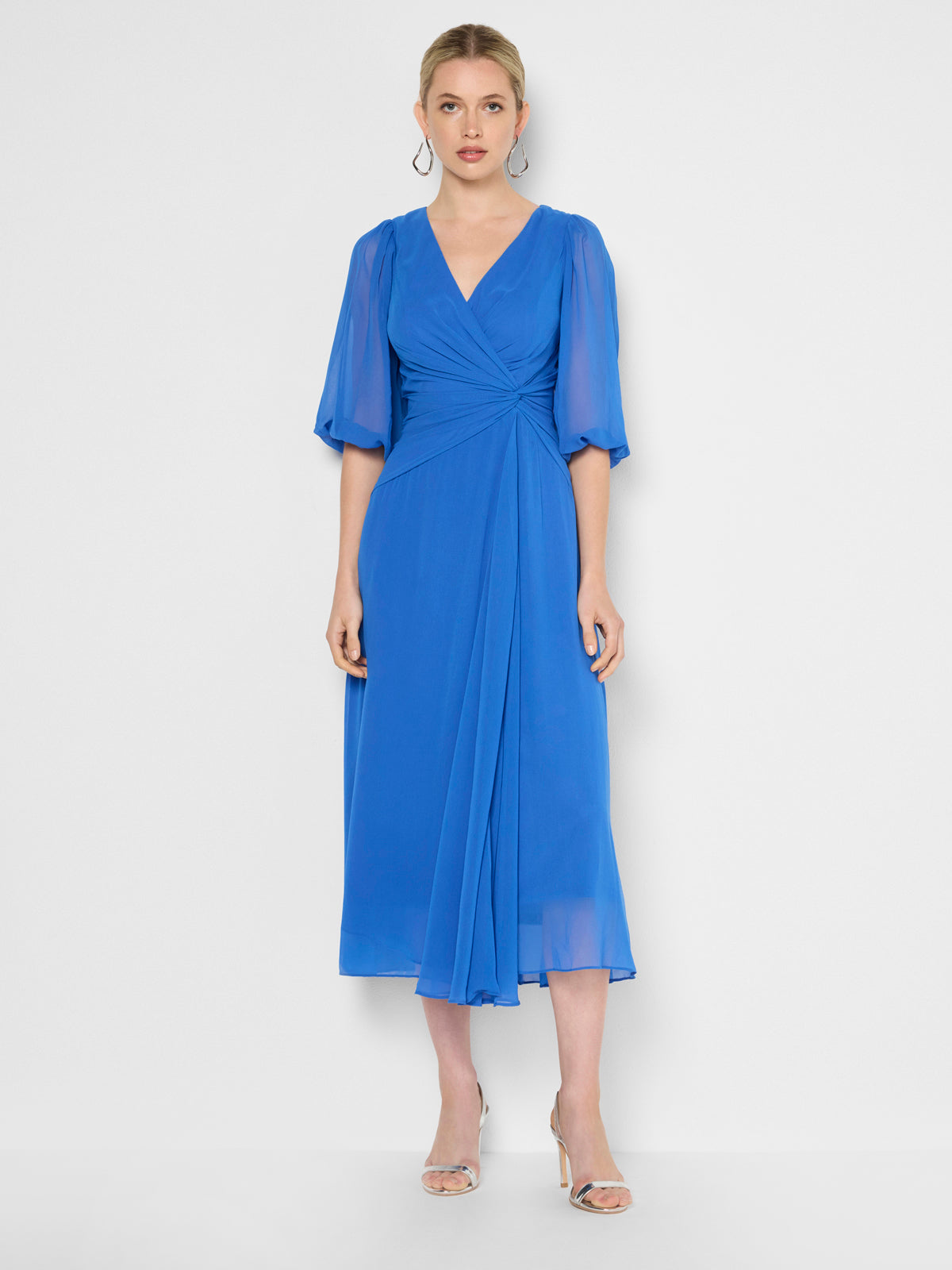 Jones Periwinkle Chiffon Dress