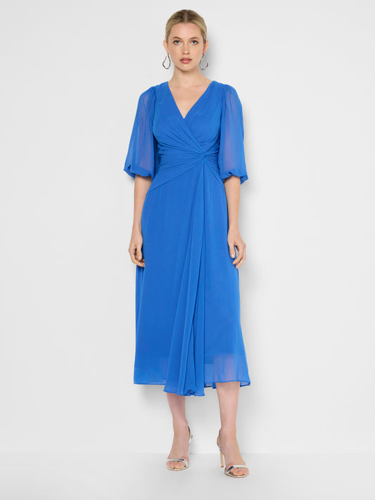 Jones Periwinkle Chiffon Dress
