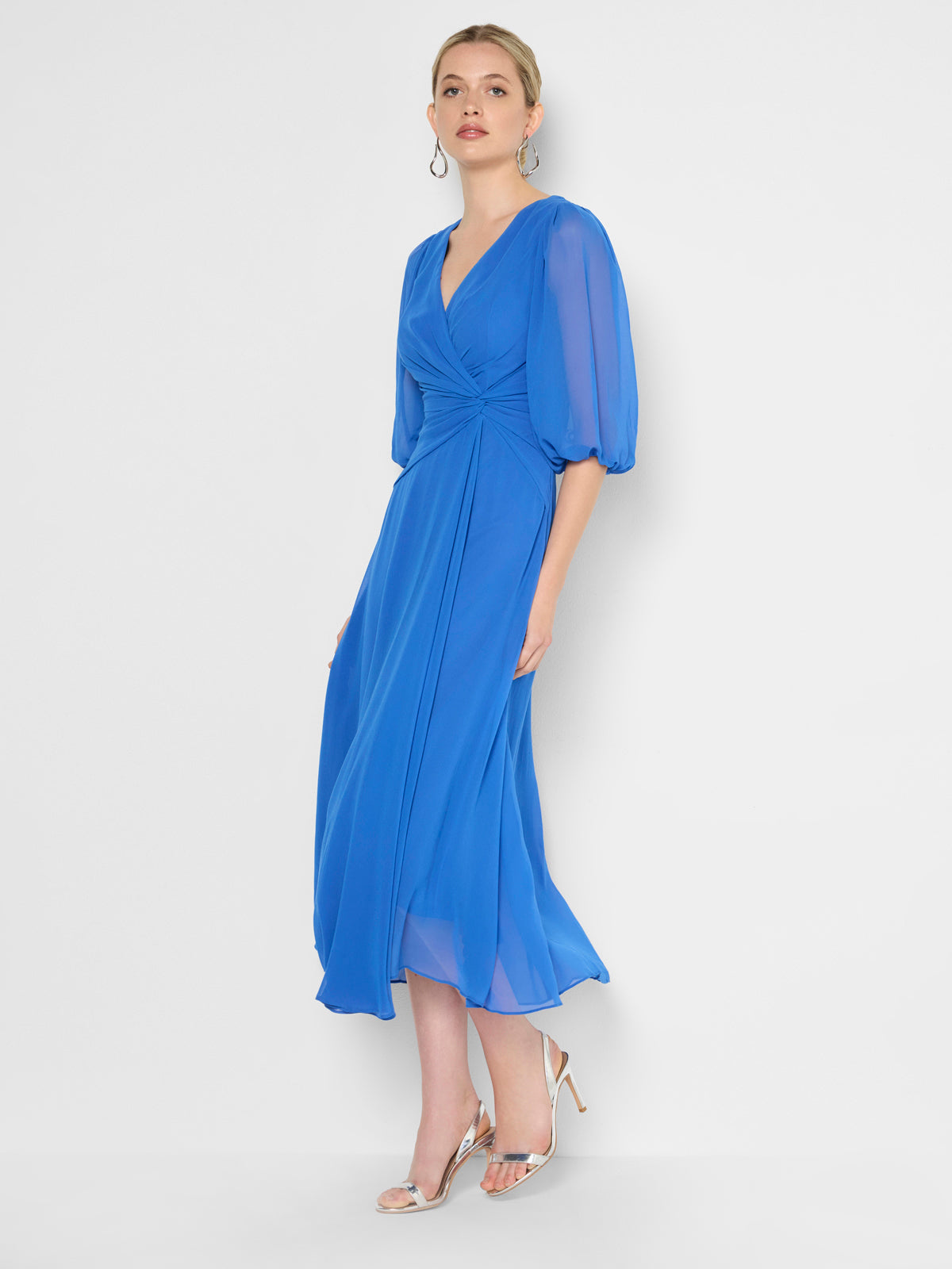 Jones Periwinkle Chiffon Dress