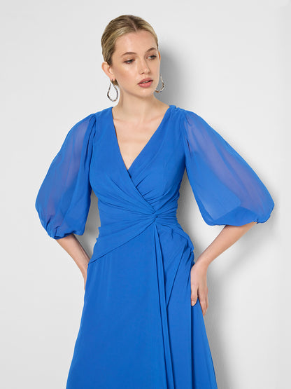 Jones Periwinkle Chiffon Dress