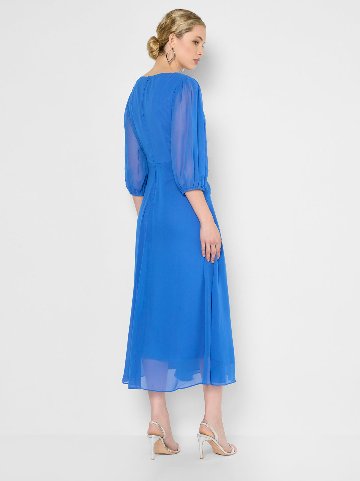 Jones Periwinkle Chiffon Dress