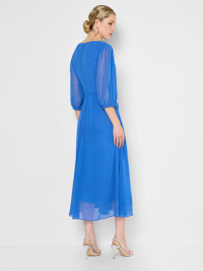 Jones Periwinkle Chiffon Dress