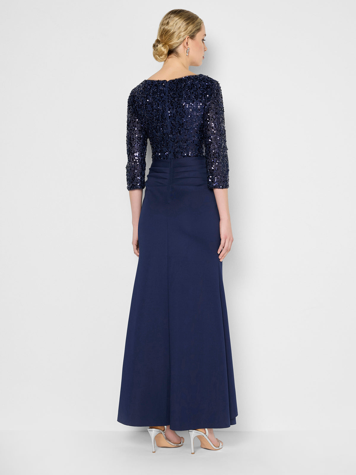 Jules Navy Sequin Gown