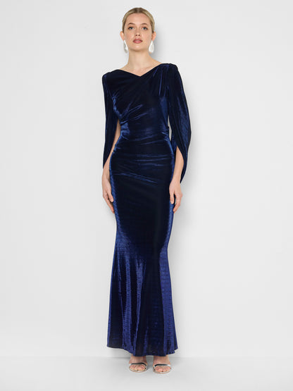 Sydney Sapphire Metallic Gown