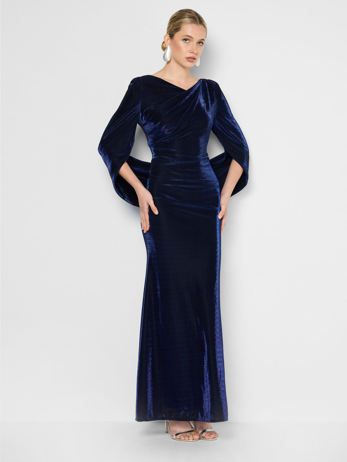 Sydney Sapphire Metallic Gown