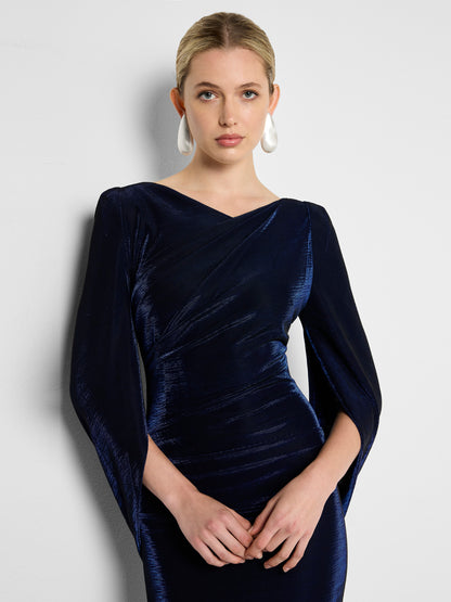 Sydney Sapphire Metallic Gown