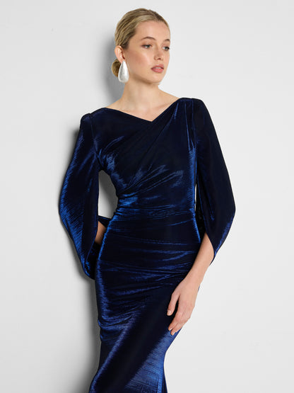 Sydney Sapphire Metallic Gown