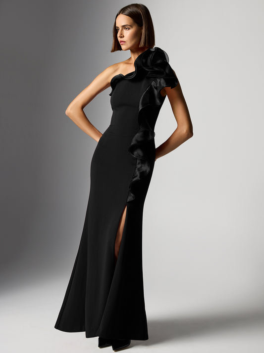 Adelyn Black Organza Gown