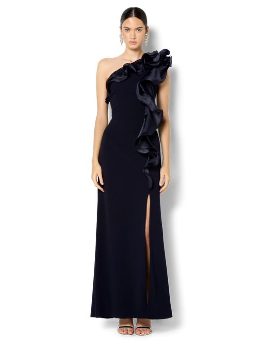 Adelyn Navy Organza Gown