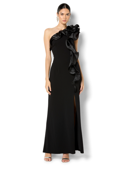 Adelyn Black Organza Gown