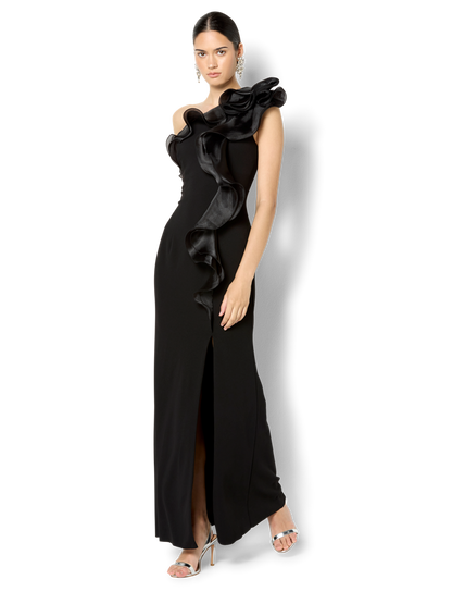 Adelyn Black Organza Gown