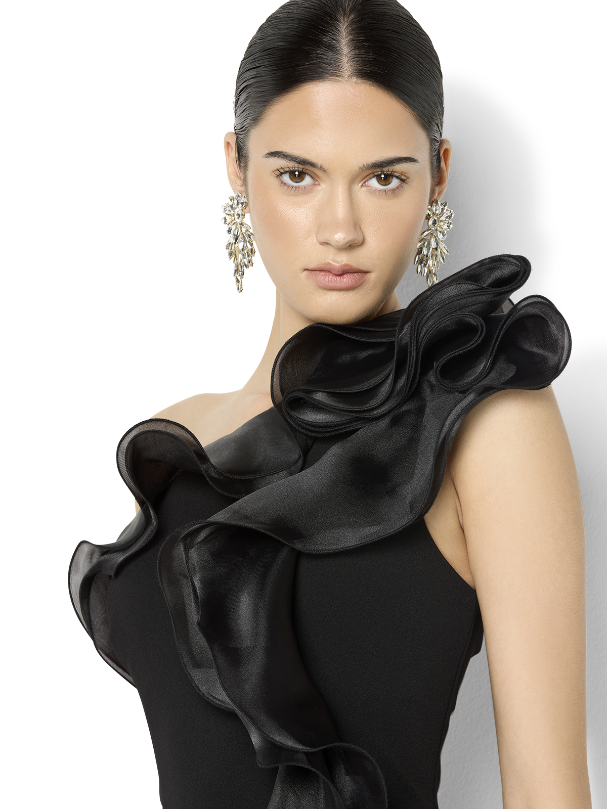 Adelyn Black Organza Gown